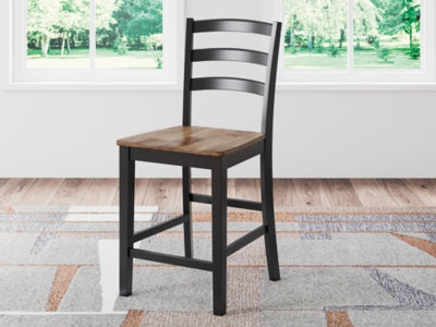 Mesa de comedor Wildenauer de altura de mostrador y 4 taburetes