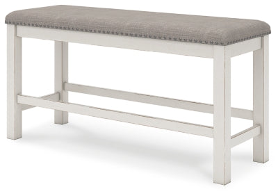 Banco de comedor Robbinsdale de 49" de altura de mostrador