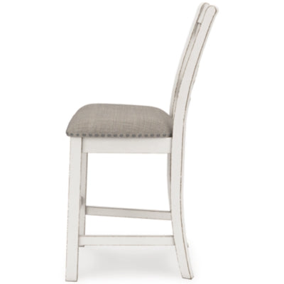 Mesa de comedor Robbinsdale de altura de mostrador y 6 taburetes
