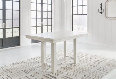 Mesa de comedor Robbinsdale de altura de mostrador y 4 taburetes