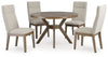 Roanhowe Dining Table and 4 Chairs