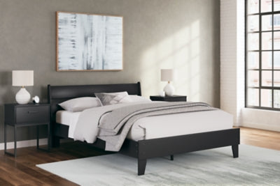 Cama Queen con plataforma y paneles Socalle