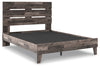 Cama Queen con plataforma y paneles Neilsville