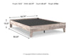 Cama Queen con plataforma Neilsville