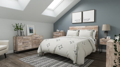 Cama Queen con plataforma y paneles Neilsville