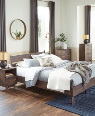 Cama Queen con plataforma y paneles Calverson