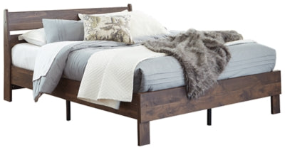 Cama Queen Calverson con plataforma, tocador y mesita de noche