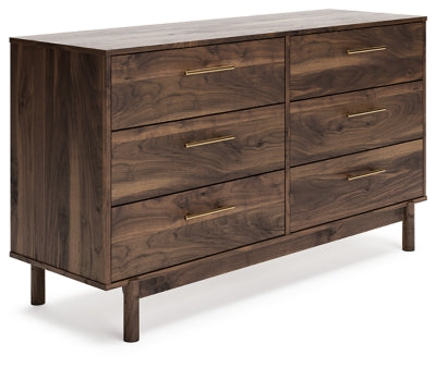 Cama Queen Calverson con plataforma, tocador y mesita de noche