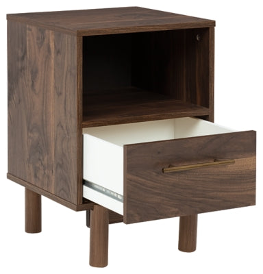 Cama Queen Calverson con plataforma, tocador y mesita de noche