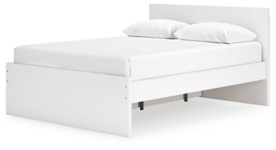 Cama Queen con plataforma y almacenamiento lateral Onita