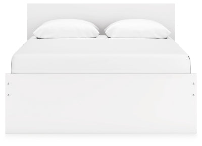 Cama Queen con plataforma y almacenamiento lateral Onita