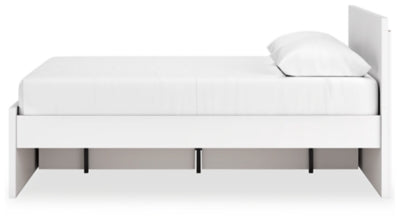 Cama Queen con plataforma y almacenamiento lateral Onita
