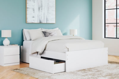 Cama Queen Onita con plataforma y dos laterales de almacenamiento