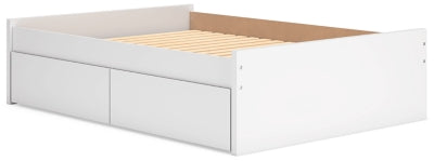 Cama de plataforma completa Onita con 2 compartimentos laterales