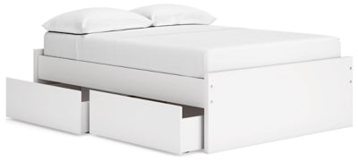 Cama de plataforma completa Onita con 2 compartimentos laterales