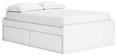 Cama de plataforma completa Onita con 2 compartimentos laterales