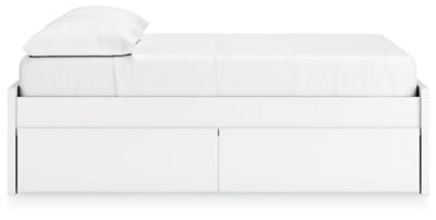 Cama de plataforma completa Onita con 2 compartimentos laterales