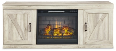 Centro de entretenimiento Bellaby de 4 piezas con chimenea eléctrica