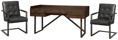 Home Office Desk with 2 Chairs