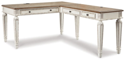 Realyn Home Office Desk and Bookcase