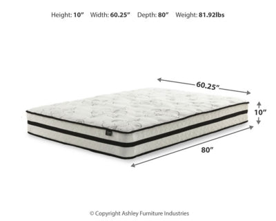 Chime 10 Inch Hybrid California King Mattress in a Box
