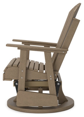 Silla giratoria planeadora para exteriores Hyland wave