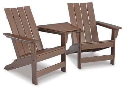 Outdoor Adirondack Chairs with Tete-A-Tete Connector