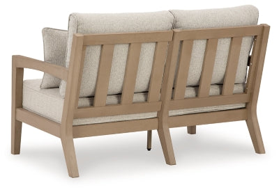 Loveseat de exterior con cojín Hallow Creek