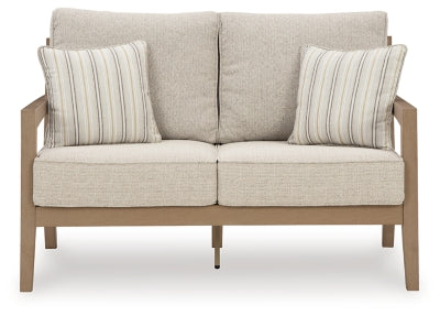 Loveseat de exterior con cojín Hallow Creek