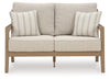 Loveseat de exterior con cojín Hallow Creek