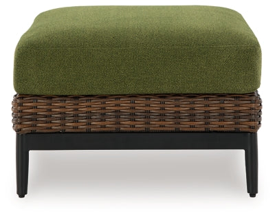 Horizon Hall Outdoor Ottoman with Cushion