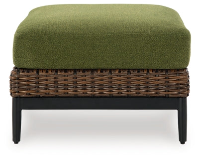 Horizon Hall Outdoor Ottoman with Cushion
