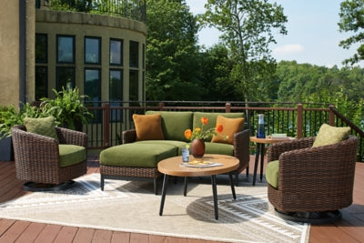 Horizon Hall Outdoor Swivel Lounge Chair with Cushion