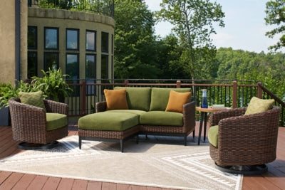 Horizon Hall Outdoor Ottoman with Cushion