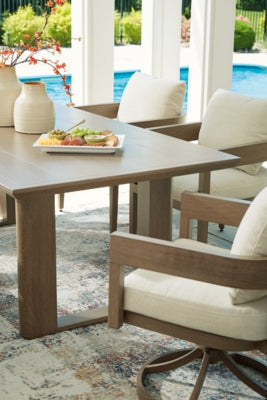 Serene Bay Outdoor Swivel Dining Chair with Cushion (Set of 2)