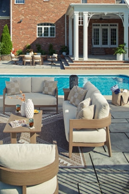 Loveseat de exterior Serene Bay con cojín