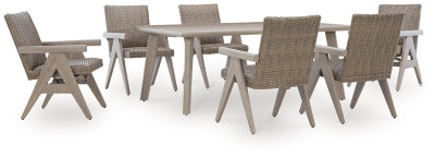 Paquete de comedor al aire libre de 7 piezas