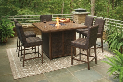 7-Piece Outdoor Bar Table Set