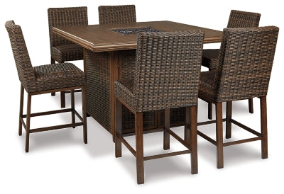 7-Piece Outdoor Bar Table Set