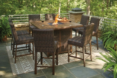 9-Piece Outdoor Bar Table Set