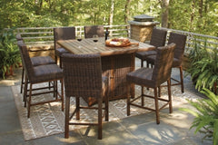 9-Piece Outdoor Bar Table Set