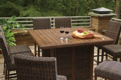 9-Piece Outdoor Bar Table Set