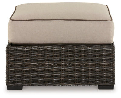 Coastline Bay Outdoor Ottoman with Cushion