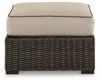 Coastline Bay Outdoor Ottoman with Cushion