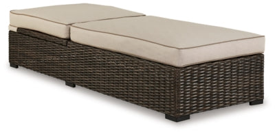 Coastline Bay Outdoor Chaise Lounge with Cushion