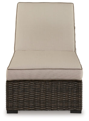 Coastline Bay Outdoor Chaise Lounge with Cushion