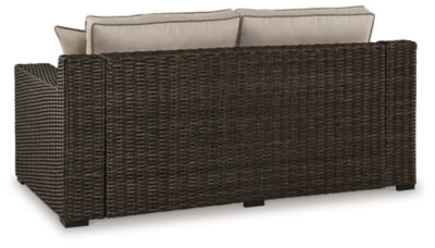 Coastline Bay Outdoor Loveseat with Cushion