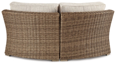 Beachcroft 4-Piece Outdoor Sectional, 2 Arm Chairs, Lounge Chair and Bench