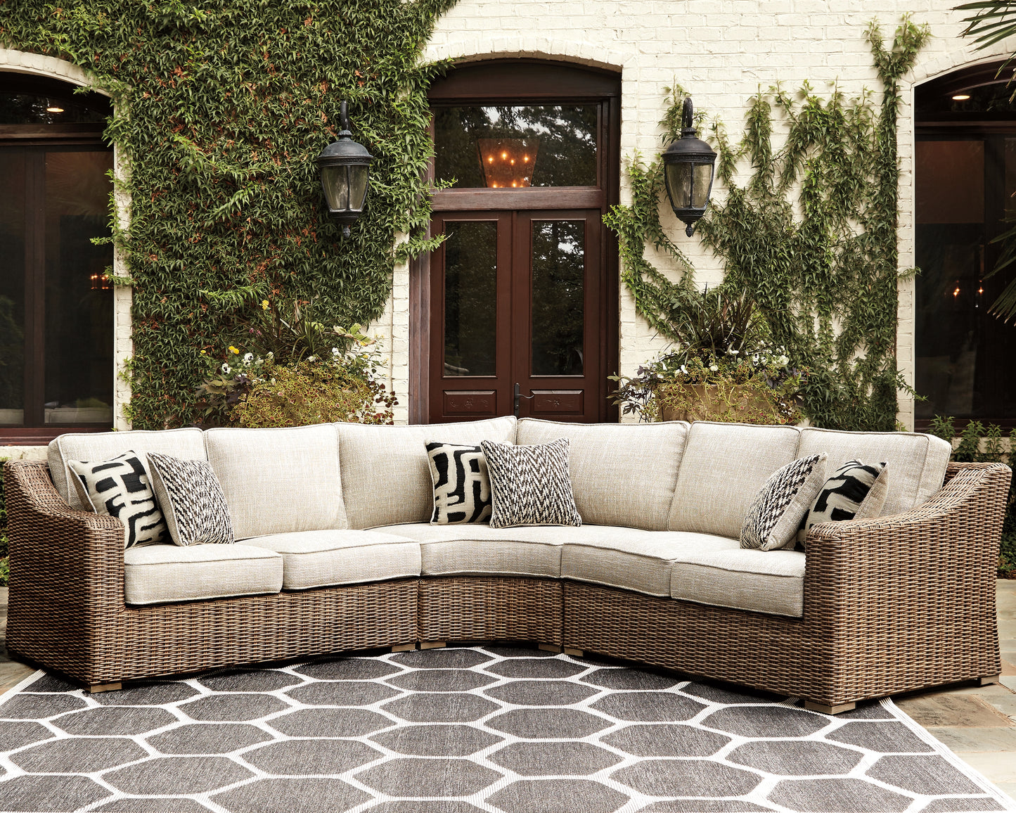 Conjunto de asientos para exterior de 3 piezas Beachcroft
