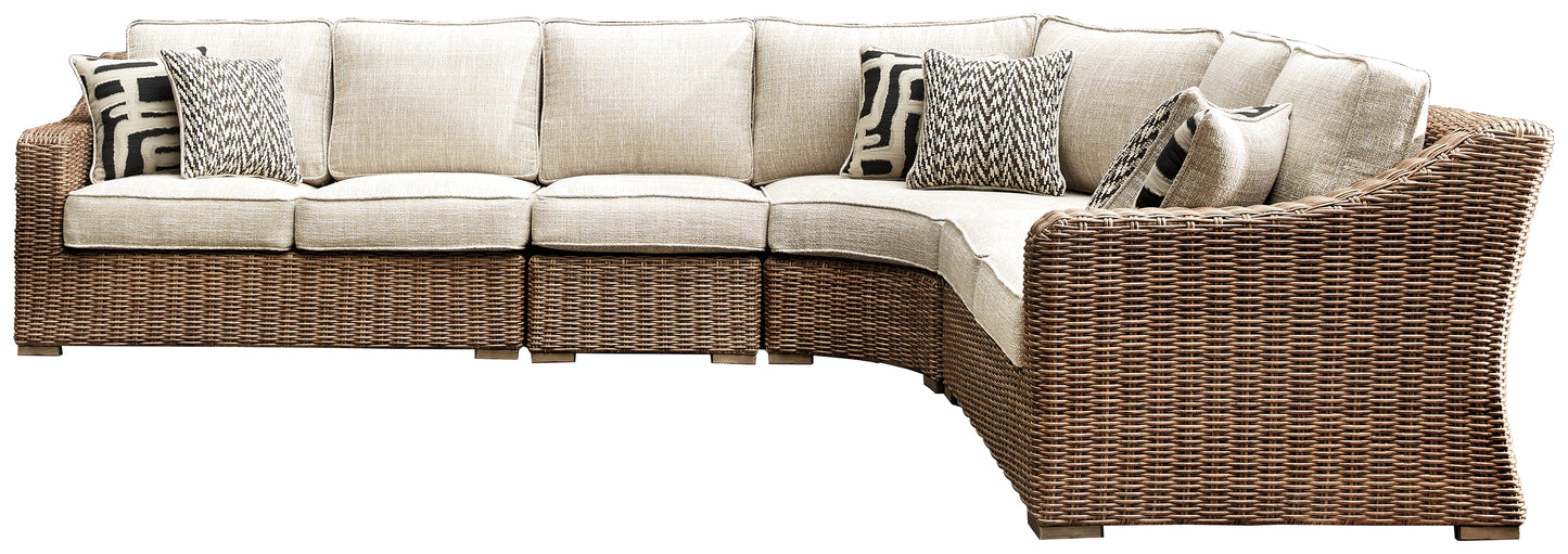 Conjunto de asientos para exterior de 4 piezas Beachcroft